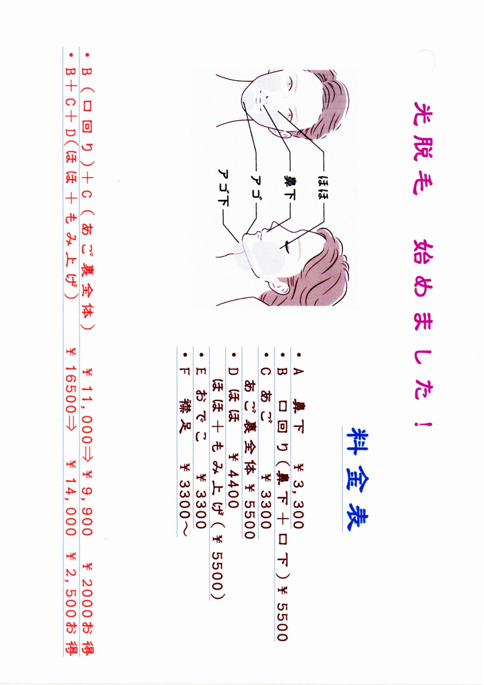 光脱毛料金